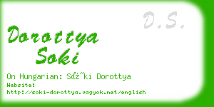 dorottya soki business card